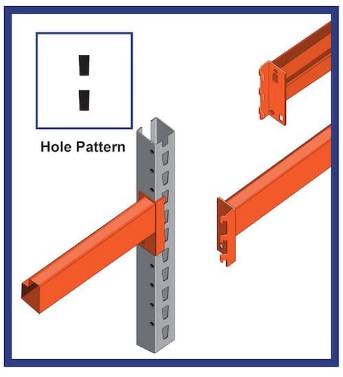 keystone style pallet racking illustration