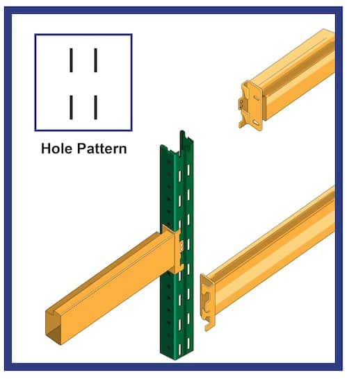ridg-u-rak style pallet racking illustration