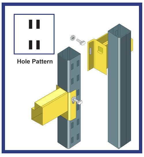 t-bold style pallet racking illustration