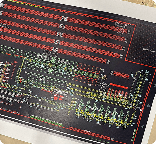 Warehouse layout and design blueprint