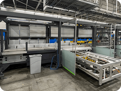 Industrial machinery in a factory setting