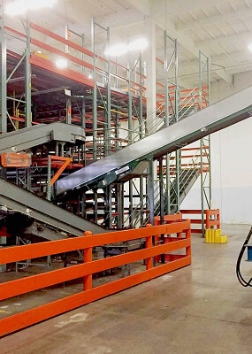 Industrial storage and conveyor system