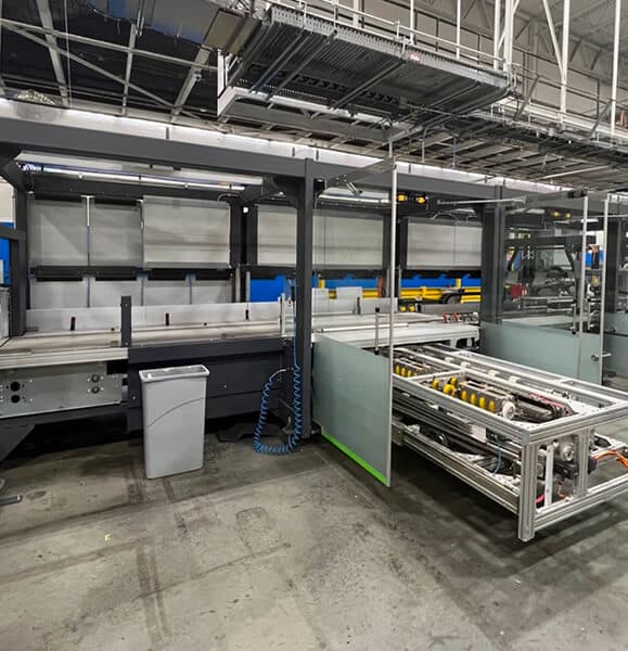 Industrial machinery in a factory setting