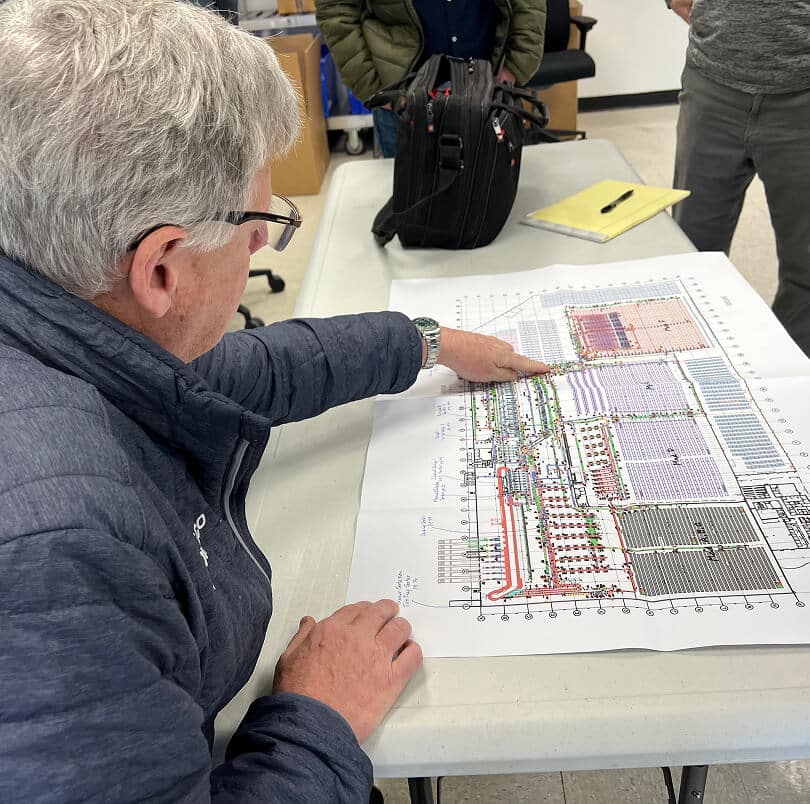 Analyzing a detailed project plan.