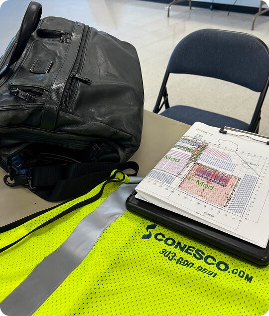 Work tools on a table