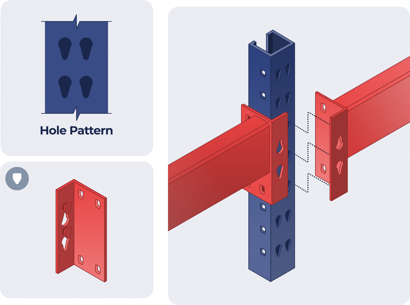 Illustration of structural connection details