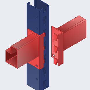 Interlocking structural components in assembly